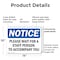 Signmission Please Wait For A Staff Person To Accompany You OSHA Notice Sign, Plastic, 14in W x 10in L, 2PK OS-2PACK-NS-P-1014-L-17638 - alternate 6